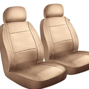 Custom Accessories 40348 Universal Midnight Plush Tan Low Back Seat Covers 2 PCS