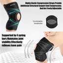 NEENCA Knee Brace for Women & Men, Compression Knee Support with X-Straps Design - ACL, MCL, PCL, Meniscus Tear & Arthritis Pain Relief - Stabilizing Joint with Side Stabilizers & Patella Gel Pads (Black, XXXL)