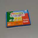 Phonics Flashcards, 120 Phonics 62 Double-Sided Cards - 20 Phonic Group Sets CVC, Digraph, Trigraph Blends Long Vowel Sounds, Early Educational Tool for Kids Ages 4-8 Years Old (4 Plastic Rings)