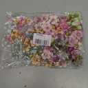 220 Pieces Mini Flower Heads,Artificial Rose Flowers with Stems,Multicolor Daisy Roses Elegant Faux for Weddings, Bouquets Parties, Home Decorations (9j3s5w2yr25)