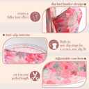 Women Floral Tube Maxi Dress with Scarf Summer Strapless Tube Bodycon Mesh Layer Cocktail Party Wedding Guest Dress, S