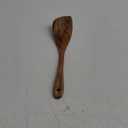 Wooden Spatula Nonstick Turner Acacia Wood, Right Long Handle Flat Frying Spatulas Handmade for Mother Wife Grandma Her Kitchen Gift, Ideal Cookware Utensils for Cooking Eggs, Fish, Pancakes (12 Inch, Brown)