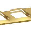 SineRise LED Modern Bathroom Vanity Light Fixtures (6-Light, 48-Inch, Dimmable), Brass Modern Acrylic Bathroom Wall Lighting Fixtures Over Mirror (Cool White 6000K)