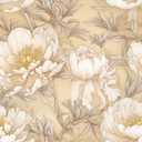 Peony Boho Floral Wallpaper Self Adhesive Garden Large Flower Contact Paper Beige and Orange Flower Wallpaper Wall Paper for Kitchen Cabinet Renter Friendly17.71 X118.11 Covering 14.5sq.ft (Yellow)