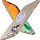 TORRAS Magnetic Slim-Fit for iPhone 16 Pro Max Case 6.9 inch, Ultra-Thin 16 ProMax Phone Case Compatible with MagSafe, Light Anti-Scratch Matte Hard PC Bayer OriginFit, Desert Titanium