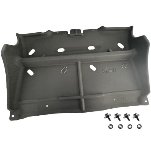 ML32-7222-E Splash Panel Shield Under Diaper Gas Motor Compatible with Ford F150 2015-2020 with Gasoline Engine Replace ML327222E (Not Fit Raptor Model/Not Fit 3.0L Diesel) Black Splash Guard