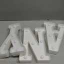 7 Pcs New Year Large LED Letter Sign LED Lights Battery Powered Table Decoration for New Year Christmas Party Tabletop Decoration