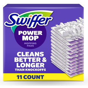 Swiffer PowerMop MultiSurface Mopping Pad Refills for Floor Cleaning, 11 Count