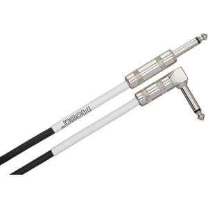 Hosa GTR-220R Guitar Cable, Hosa Straight to Right-angle, 20 Feet