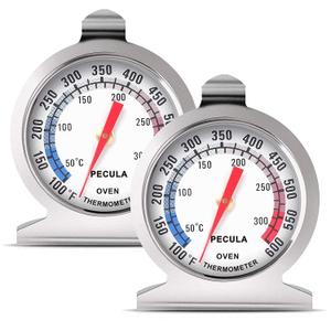 Oven Thermometer 2 Pack 50-300C/100-600F, Oven Grill Fry Chef Smoker Thermometer Instant Read Stainless Steel Thermometer Kitchen Cooking Thermometer