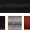 Ottomanson Non Slip Stair Treads Indoor – Peel and Stick Carpet Stair Treads for Wooden Stairs, Self Adhesive Anti Slip Stair Pads for Kids & Pets – 7.9" x 29.9", 7 Pack – Black