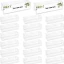 20 Pieces 2.25 Inch Cubicle Name Plate Holders Cubicle Name Tags Clear Cubicle Name Sign Bulk for Office Home Classroom Library 8.5 x 2.5 x 2.4 Inch