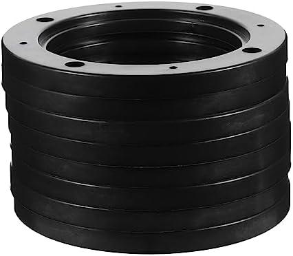 Holibanna 4 Pairs Plastic Horn Gasket Abs Speaker Spacers 8 Inch Speaker Spacer Auto Audio Adapter Ring Auto Speaker Adapter Ring Vehicles Speaker Mounting Spacer Speakers Speaker Pad Car, 16X16cm