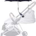 Protection little Umbrella fits for stroller Black pink 23 inch 58cm umbrella diameter