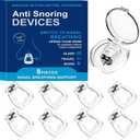 Anti Snoring Devices, Silicone Magnetic Anti Snoring Nose Clip, Nasal Strip for Snoring with Adjustable Magnet, Magnetic Nasal Strip, Stop Snoring for Men and Women, 8PCS