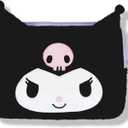 Sonix x Sanrio Plush Tech Sleeve | 11 inch Fuzzy iPad Tablet Pouch Carrying Case Cover, Protective Travel Bag | Black - 11" | Kuromi