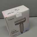 Dual Voltage Travel Hair Dryer, Mini High-speed Blow Dryer for Fast Drying, Ionic Hairdryer with Diffuser Gift Women, Lightweight Compact Portable, Quiet, European International 100-240V, BLACK