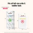 Dream On Me Nap Nest Crib and Toddler Mattress, Dual-Sided - Infants & Toddlers, Waterproof 5 Mattress with 88 Interwoven Coils, 75% Recycled Fiber, GREENGUARD Gold & BSA Certified Teal Flowers