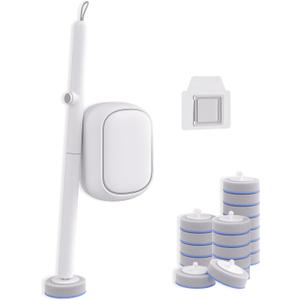 Disposable Toilet Cleaning System - Toilet Wand Kit with 18 High-Performance Refills, Wall Mounted Toilet Brush and Holder for Deep Cleaning Bathroom