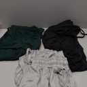 Real Essentials 3 Pack: Women's Lounge Joggers Sweatpants with Pockets Yoga Running Athletic Workout (Large)