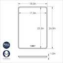 Nordic Ware Aluminum Full Size Sheet Pan 26 x 18 inches for commercial oven use, Full Sheet, 2-Pack (For Commercial Oven Use., Not for standard home ovens)