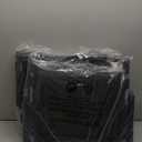 ALPHA CAMP Stadium Seat Chair for Bleachers with Back & Arm Rest (Black Grey-2pcs)