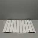 Foldable Stone Bath Mat, Quick Dry Stone Drying Mats for Bathroom, Super Absorbent Bath Mat, Non Slip, Large Diatomaceous Earth Dish Drying Mats for Kitchen Counter 23.5 x 15.4in, White