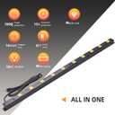 10-Outlet Heavy Duty Power Strip Surge Protector Metal Long Extension Cord 6-Foot, SGS Certified,Black(1000J)