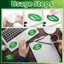 Eersida 100 Pcs Mental Health Awareness Items Bulk Green Mini Football Textured Rough Strips Football Stickers for Fundraiser Gifts
