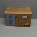 8 Pack 16 Oz Reusable Glass Milk Bottles w 100% Airtight Heavy Duty SCREW Lid & 2 Pour Spouts - Glass Juice Bottles w Capacity Mark - Beverage Drinking Jar Juice Container Breast Milk(Extra 2 Lids)