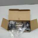 Kwikset Cove Entry Door Knob with Lock and Key, Secure Keyed Handle Exterior Doorknob, Front Entrance and Bedroom, Matte Black, Pick Resistant SmartKey Rekey Security (1 Pack)