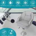 Pontoon Captain Seat Marine Boat Bucket Seats Low Back Captains Chair with Armrest