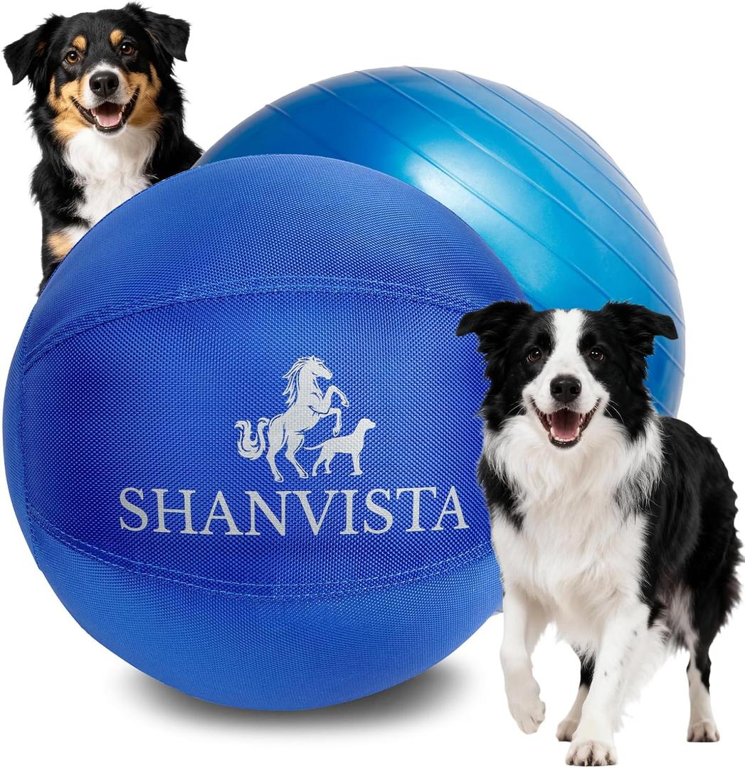 Shanvista Heavy Duty Dog Toy Ball, Navy Blue
