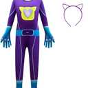 AGRIBAZAAR Halloween Costume Party Bodysuit Party Dress Up Halloween Outfits Jumpsuit Birthday Party Cosplay Clothes, 3-4Y