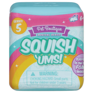 Bullsitoy Toy, Squish 'Ums!, Series 5, Pet Boutique Magical Series, 6+, Pack of 4