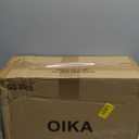 OIKA Hangers 50 Pack No Shoulder Bump - Space Saving Huggable Closet Hangers with 360 Rotating Hooks, Heavy Duty Non-Slip for Shirts, Pants, Coats (Black) (black-17.7inch)