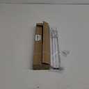 Curtain Rods for windows 32-62 inch, 5/8 inch Decorative White Splicing Heavy Duty Metal Curtain Rod set with Brackets