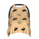 Corgi Gifts for Corgi Lovers Baby Car Seat Canopy Cover 39x27.5 Inches Multi Use Nursing Cover for Newborn Canopy Mom Nursing Breastfeeding Covers