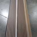Wood Panels for Wall and Ceiling, 94.5"11" Acoustic Wood Wall Panels for Interior Wall Decor, 3D Wood Slat Wall Panel/Fluted Sound Absorbing Panel - Dark Walnut, 2 Pack