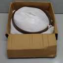 3-Light Farmhouse Chandelier, 14.5 Pendant Hanging Lighting Adjustable Height, Convertible Vintage Semi Flush Mount Ceiling Light Fixture, Rustic Chandeliers for Dining Room Foyer Entryway Kitchen (Black Metal with Walnut Finish)