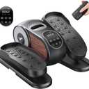 MERACH Under Desk Elliptical Machine, Leg Exerciser While Sitting for Seniors with Remote Control & 12-Speeds, Quiet Portable Electric Seated Pedal Exerciser Machine for Home Office