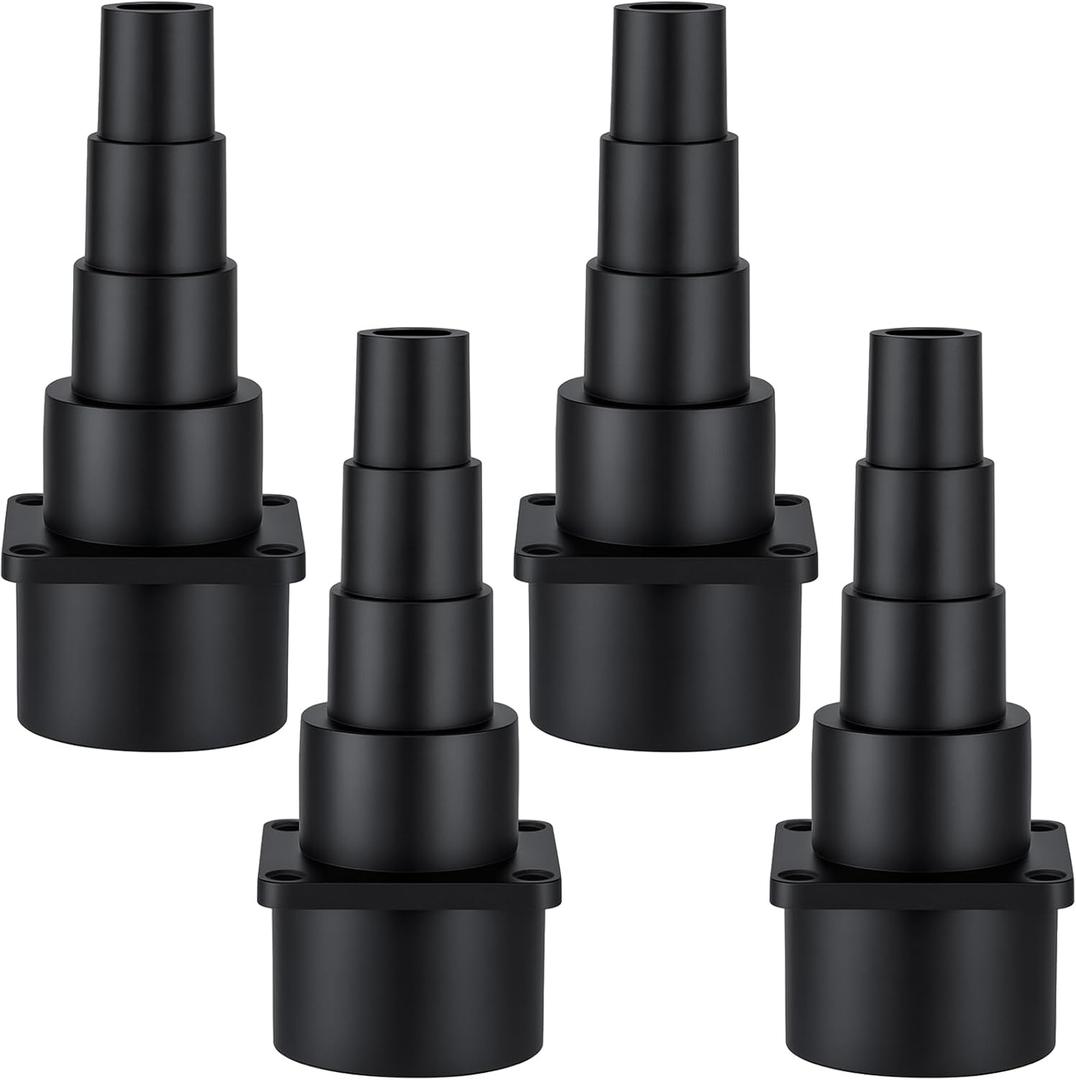 4 Pack Hose Adapter Vacuum Cleaner Adapter Universal Tool Adapters Attachment Connects to Power Tools to Contain Dust