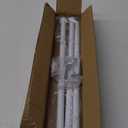 Curtain Rods 5/8 inch Curtain Rods for Windows 30 to 88 Inch with Brackets Easy to Install for Bedroom Living room Kitchen,White