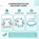 2PCS Welbrit Car Pillow for Car Neck Pillow for Driving Seat Lumbar Support Soft Cushion with Extra Filling Accessories Back Support for Travel Nap and Trips Sleeping(Blue, Head)