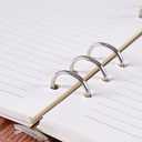 A5 Binder Loose-leaf Refillable Notebook Diary Organizer and Pen Set - 100 Sheets Of 200-Page,8.35.5IN,100gsm Cream Paper,Premium gift box included(Pink)