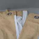 NICETOWN 100% Absolutely Blackout Linen Curtains with Thermal Insulated White Liner, Camel, 42" Wide by 63" Long, 2 Pieces, Linen Blend Window Drapes Privacy Window Treatments for Bedroom/Kids Room