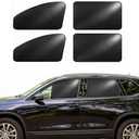 Car Curtains for Side Window - Thick Suede 4 Pcs Privacy Sun Shades Magnetic 100% Block Light Car Window Covers with Cooler Feeling (Ultra-Thick Suede, 4pcs)
