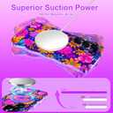 Meshine for Galaxy S26 Ultra Case with Magnetic Stand,Wave Frame,Flower