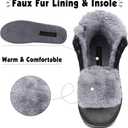 Mishansha Boy's Girl's Winter Snow Boots Waterproof Kids Hiking Boots Cold Weather Outdoor Fur Lined Warm Walking Boot Shoes (7.5 Toddler, Grey)