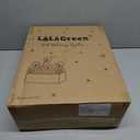 LaLaGreen Outdoor Wall Planters (14 Inch, 4 Pack) White Self-Watering Wall Mounted Flower Boxes, Rectangular Window Box Hanging Planters Plastic Containers Pot Indoor Herbs Modern Home Garden Decor